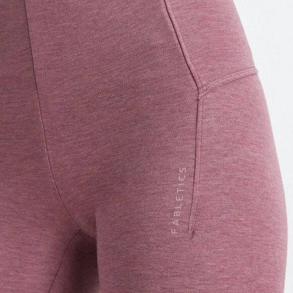 Fabletics Live-In High-Waisted Legging Size L French Wine Heather NWT‎ - Picture 3 of 7